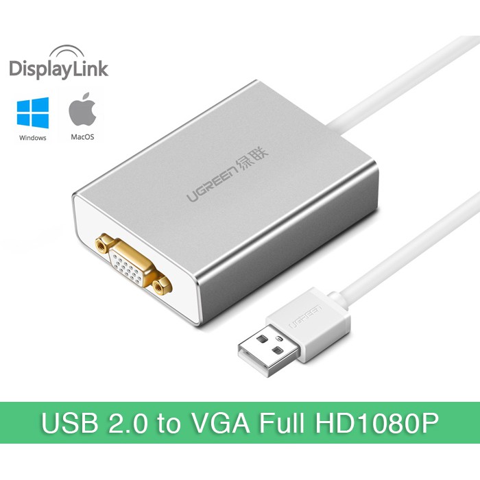 Cáp chuyển USB to VGA cao cấp Ugreen 40244