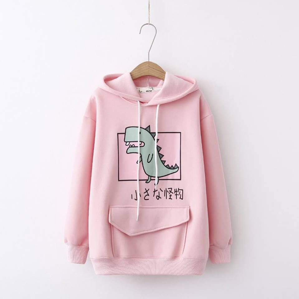 Áo Khoác Nỉ Hoodie Khủng Long Cute