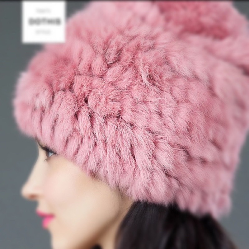 Mũ Lông Thỏ Nữ Một Quả  , Nón Lông