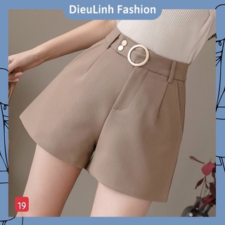 Quần Short Tây Nữ Lưng Cao, Quần Short Nữ DieuLinh_Fashion, Chất Liệu Vải Tuyết Mưa Mềm Mại, Phong Cách Thời Trang TCS.
