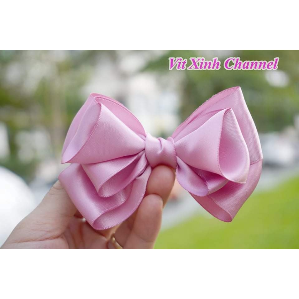 Kẹp tóc nơ trơn