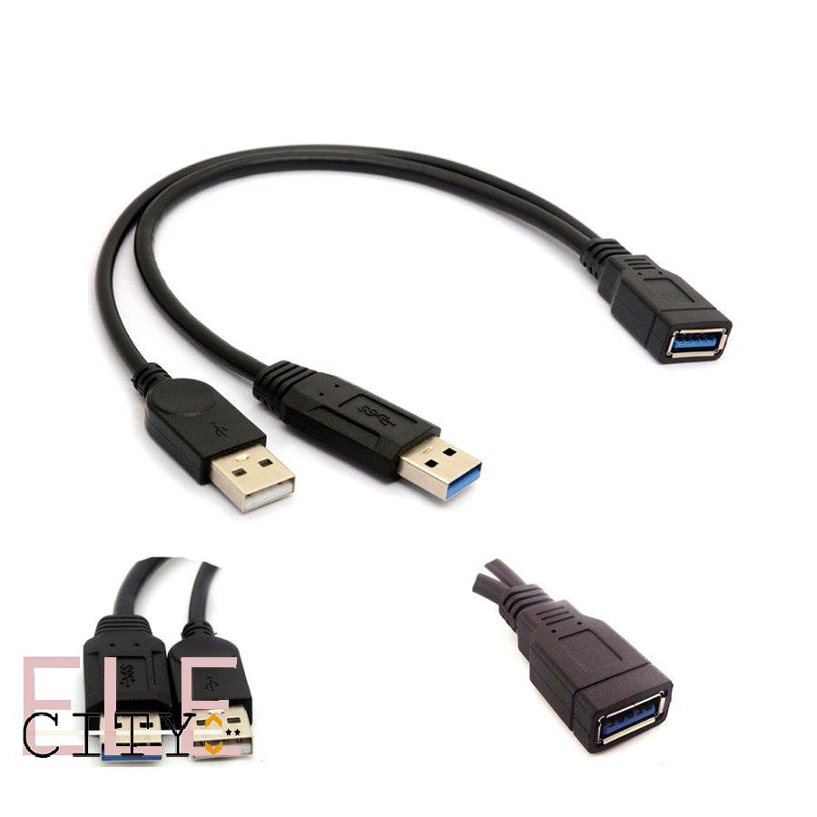 POWER Cáp Chuyển Đổi 107ele Hw24 Usb 3.0 Female Sang Dual Usb Male Extra | WebRaoVat - webraovat.net.vn