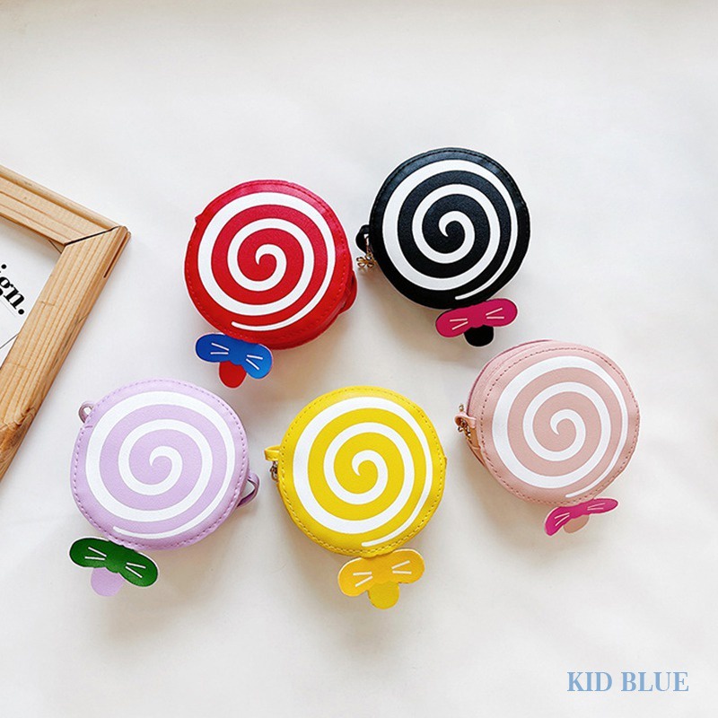 Túi Đeo Chéo Hình Kẹo Mút Hoạt Hình Dễ Thương Cho Bé