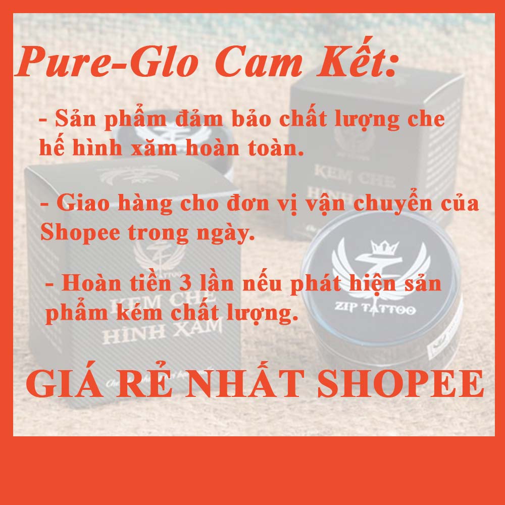 Kem che hình xăm Zip Tatto - Chống nước, chống mồ hồ. Cam kết che được 100% hình xăm.