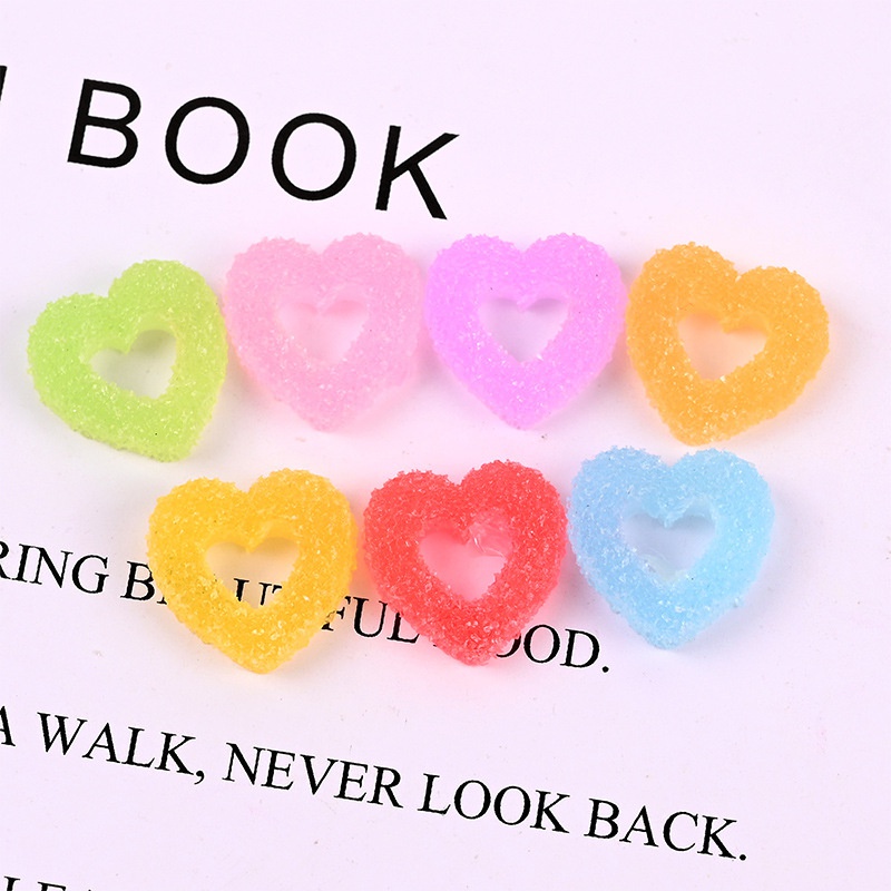 Bộ 10 phụ kiện trang trí điện thoại hình bánh donuts dễ thương