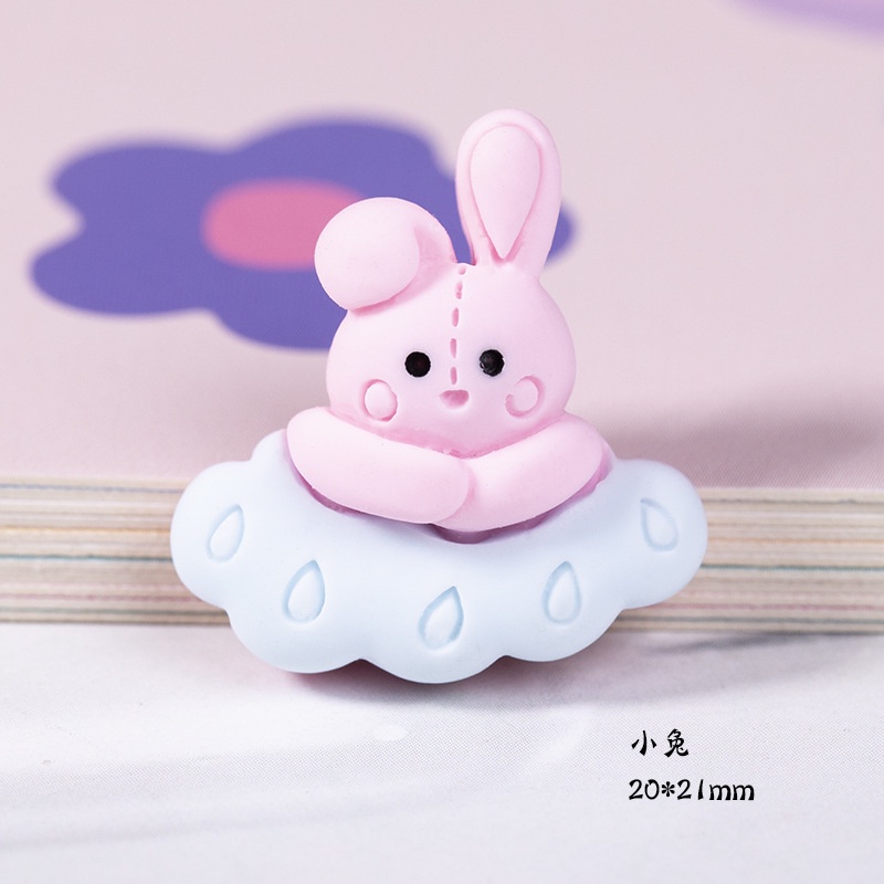 Set 10 đám mây hoạt hình xinh xắn phụ kiện làm kẹp tóc