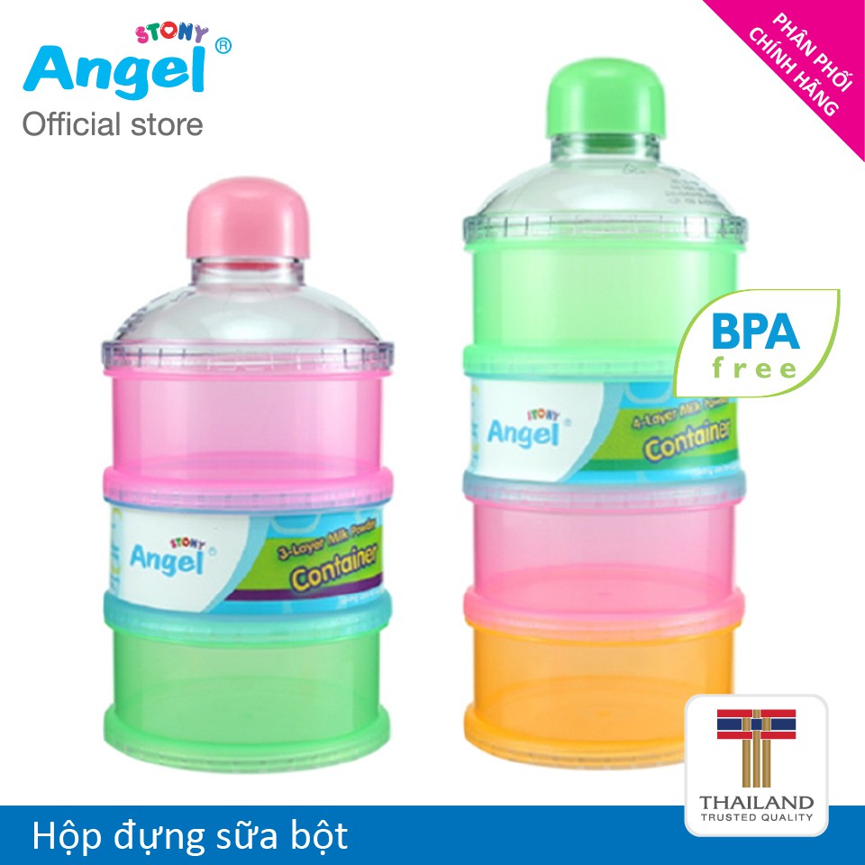 Hộp đựng sữa bột Angel Stony 3 / 4 Ngăn