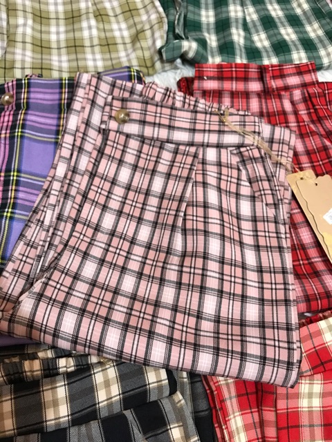 Quần ống rộng kẻ caro siêu tôn dáng ❤️ | BigBuy360 - bigbuy360.vn