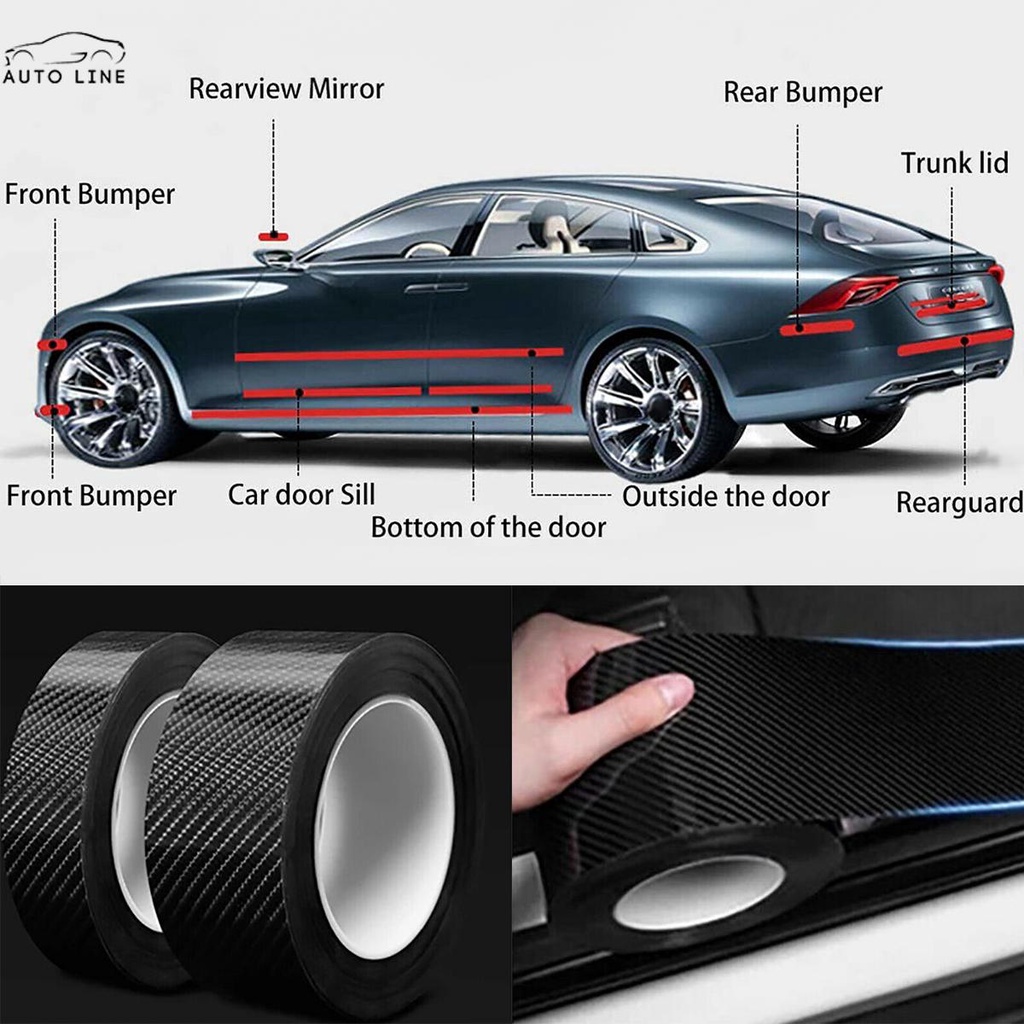 Miếng Dán Cửa Xe Hơi Chống Thấm Nước Bền Bỉ SHOPCYC6814