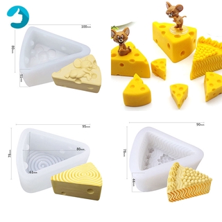 Khuôn Silicone Làm Bánh Tạo Hình Phô Mai 3D Độc Đáo Tiện Dụng
