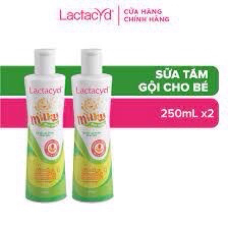 sữa tắm bé lactacyd milky