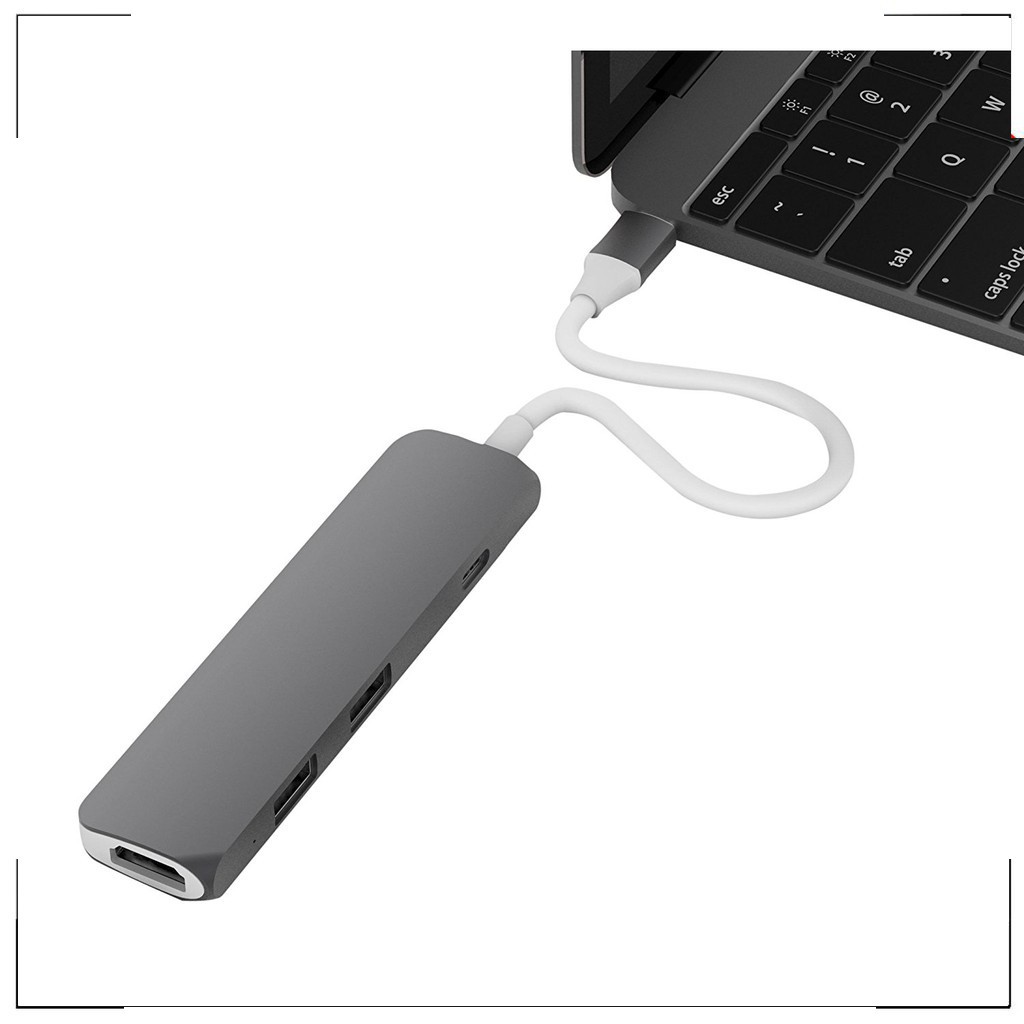 Cáp Chuyển HyperDrive USB Type-C Hub with 4K HDMI chính hãng USA