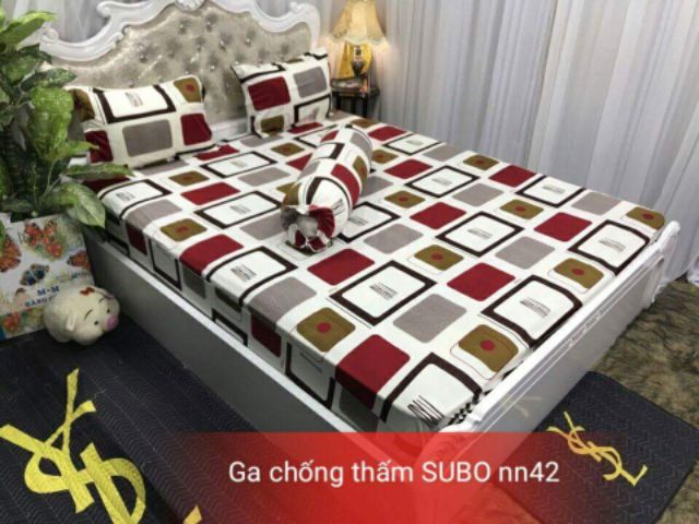 Ga chống thấm subo cao cấp 100% thun cotton phủ nano kháng khuẩn.