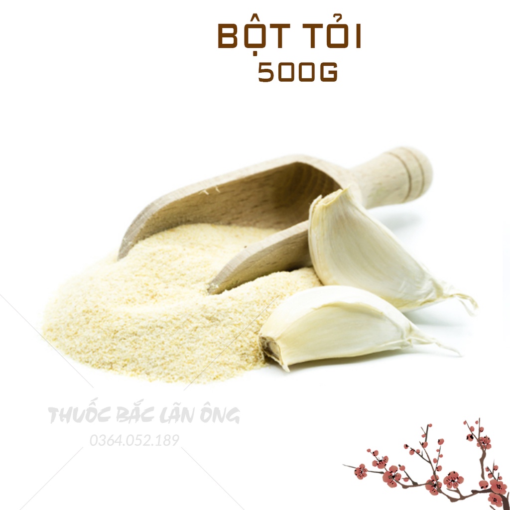 Bột tỏi ta nguyên chất 500g (Garlic powder, khử mùi tanh, ướp thịt cá thơm ngon)