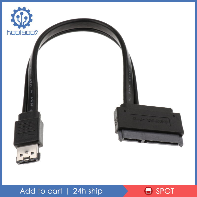 Dây Cáp Chuyển Đổi Dữ Liệu Ổ Cứng Sata 22pin (7Pin + 15pin) Sang Esata Usb 2.0 20cm