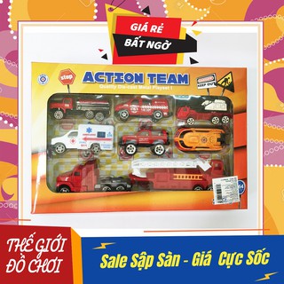 [RẺ VÔ ĐỊCH] ĐỒ CHƠI CHIẾN ĐỘI XE SẮT CỨU HỎA CAO CẤP