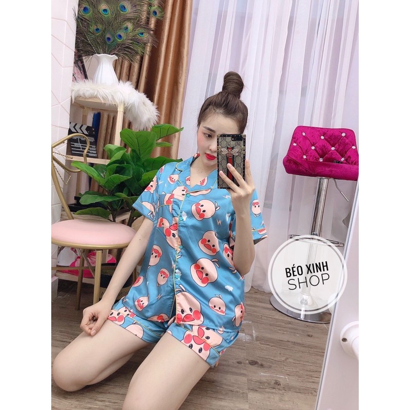 [FREESHIP]Đồ Ngủ latin Đùi Bigsize Cao Cấp Kiểu Dáng Đẹp Vải Satin Lạnh Mặc Cực Thích