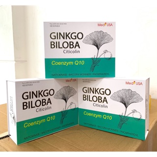Ginkgo Biloba Giúp hoạt huyết dưỡng não, bền thành mạch hộp 100 viên