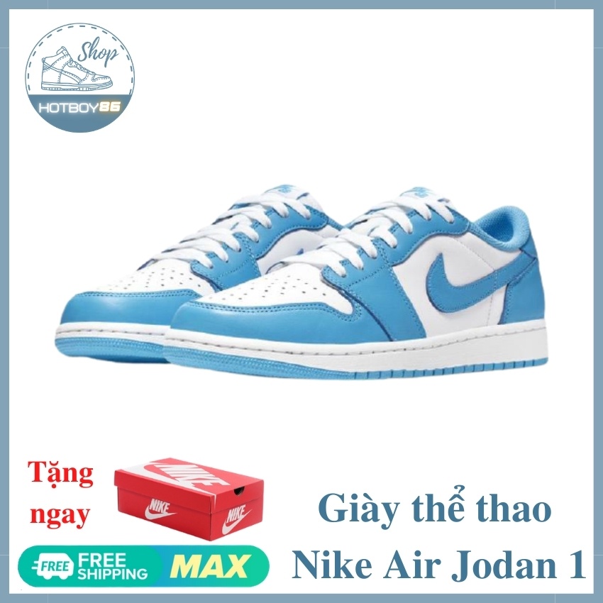 Giày Jd 1 Low Xanh da trời cổ thấp bản đẹp giày thể thao cho nam nữ phong cach trẻ | BigBuy360 - bigbuy360.vn