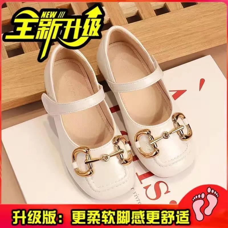 Giày Búp Bê Da Đế Mềm Dễ Phối Đồ Thời Trang Xuân Hè Phong Cách Hàn Quốc Cho Bé Gái 5