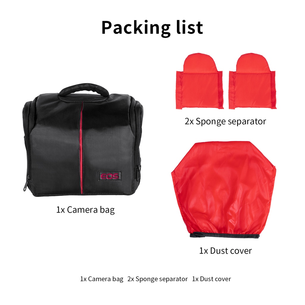 Túi đựng máy ảnh Selens nhỏ có chia ngăn tiện lợi cho DSLR