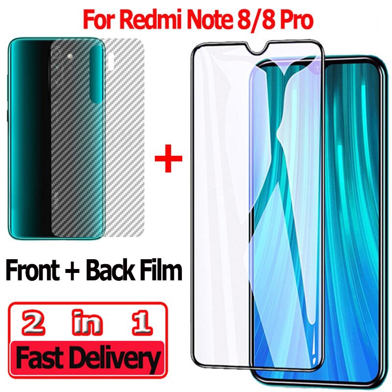 Kính Cường Lực Mặt Trước Và Sau Cho Xiaomi Redmi Note 8 Pro Và Phụ Kiện