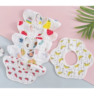 yếm 360 độ yếm tròn xoay yếm bông hoa yếm ăn dặm yếm sơ sinh yếm mềm cho bé