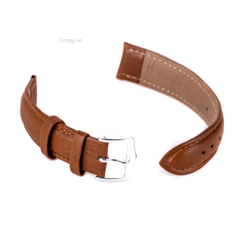 Dây đeo đồng hồ thể thao bằng da 12mm-24mm chất lượng cao