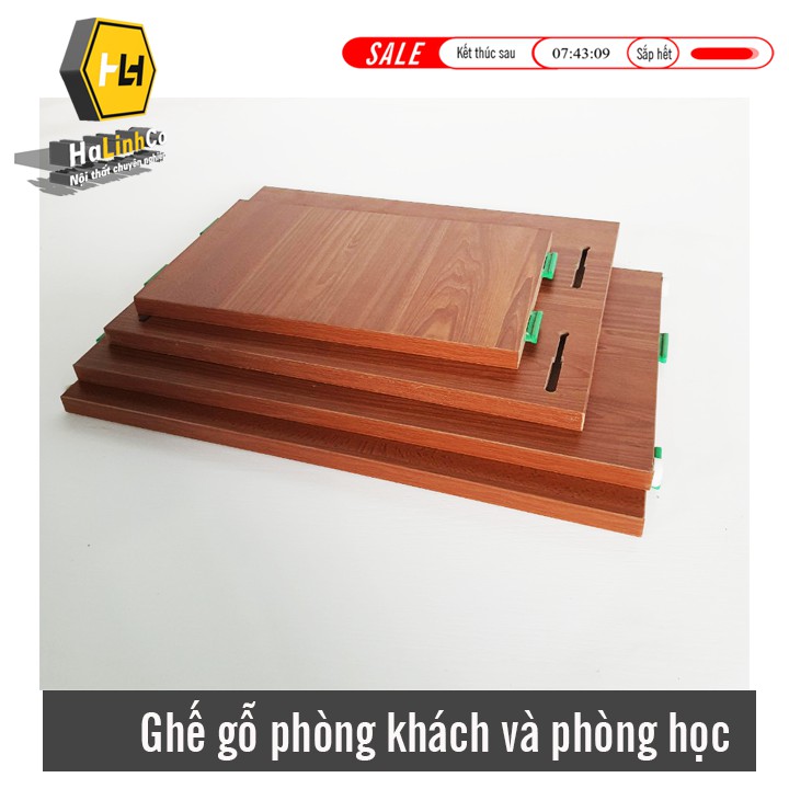 Ghế gỗ dạng ghế đôn vuông ngồi phòng khách và phòng học (bảo hành 12 tháng)