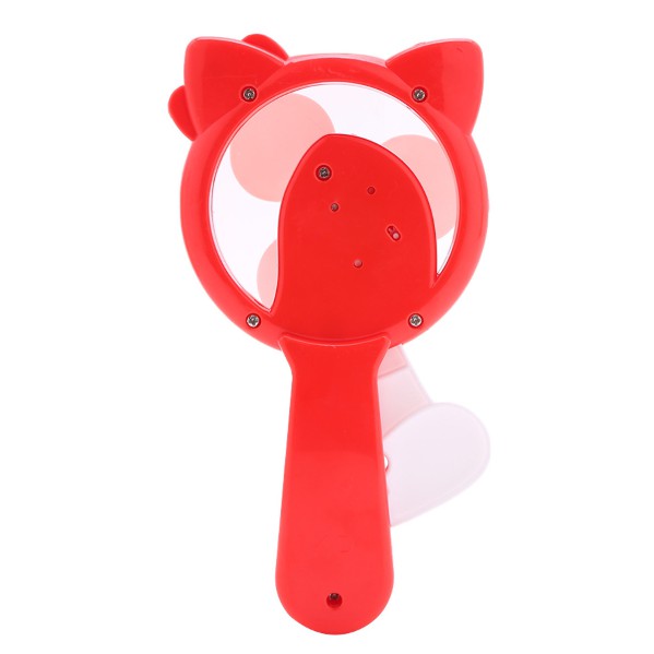 Quạt Cơ Cầm Tay Mini Hình Angry Hello Kitty - Đỏ