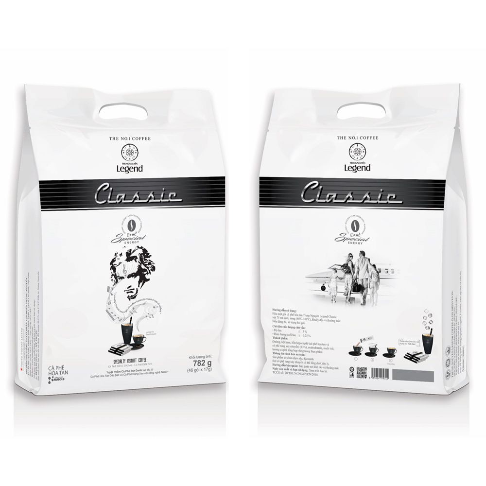 CLASSIC B50 - Cà phê Trung Nguyên hòa tan Legend Classic - Bịch 17g*50 gói | BigBuy360 - bigbuy360.vn
