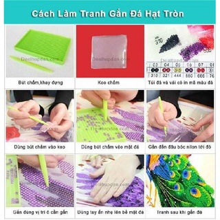 Tranh đính đá Cha mẹ DF013 (chưa đính)