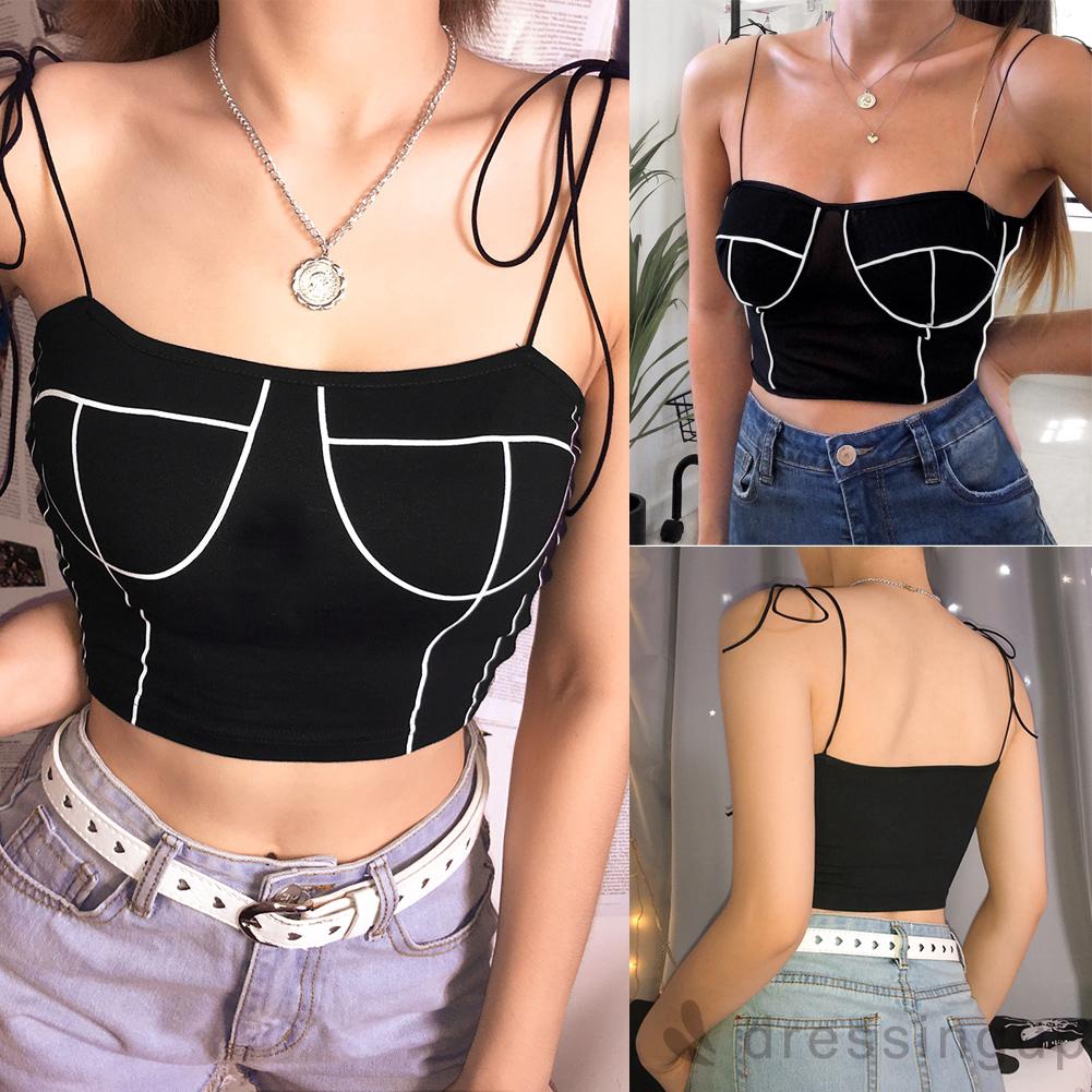 Áo Croptop Sát Nách Gợi Cảm Thời Trang 2020