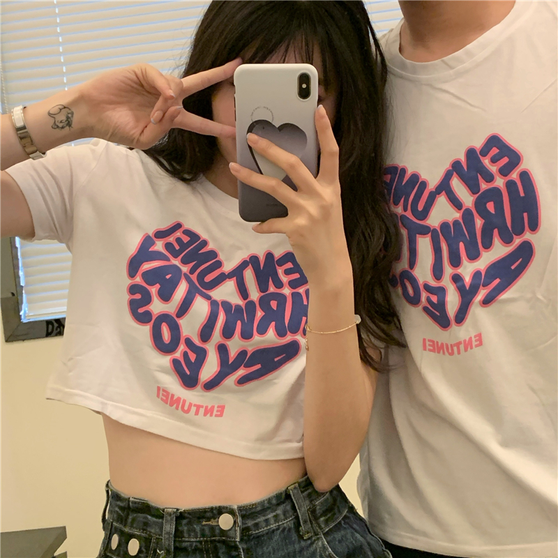 Áo Thun Nữ Ngắn Tay In Chữ Nhiều Màu Thời Trang