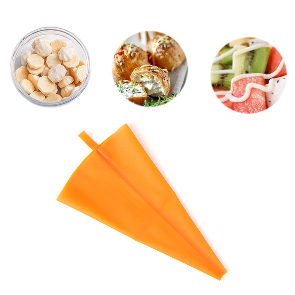 LONTIME Reusable Silicone Pastry Bag DIY Cream Cake Nozzle Bag Bake Tool