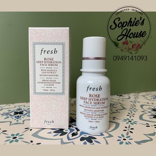 [30ml] Serum dưỡng ẩm Fresh Rose Deep Hydration Face Serum