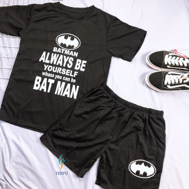 Bộ quẩn áo thể thao nam nữ in Batman