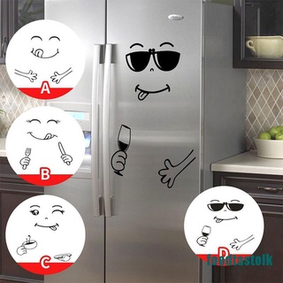 Sticker Dán Tủ Lạnh Hình Mặt Cười Dễ Thương