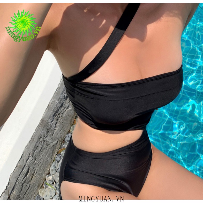 Đồ bơi một mảnh màu đen/hồng thời trang quyến rũ cho nữ | BigBuy360 - bigbuy360.vn