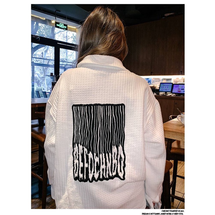 Áo Khoác Nữ Phong Cách Retro Mỹ Cá Tính