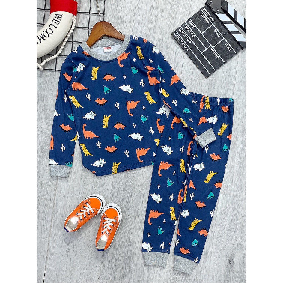 Bộ bé trai, đồ bộ bé trai dài tay size đại thun cotton VNXK Jennie kids J464