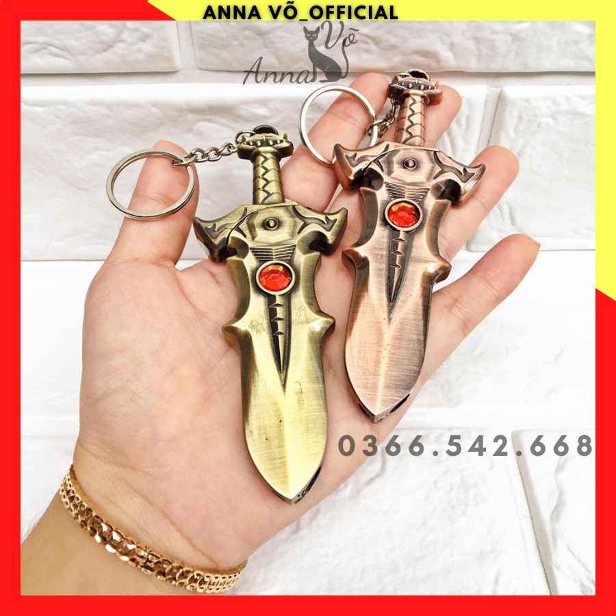 𝓗𝓸̣̂𝓹 𝓠𝓾𝓮̣𝓽 𝓑𝓪̣̂𝓽 𝓛𝓾̛̉𝓪 KIÊM MÓC KHOÁ HÌNH THANH KIẾM NGỌC ĐỎ - ANNA VÕ_SỈ LIGHTER SHOP DL009