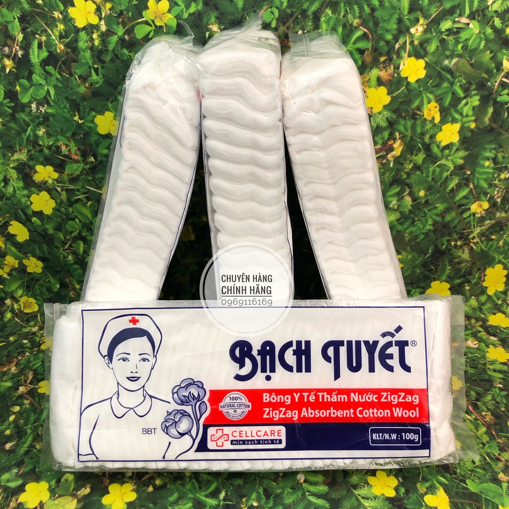 Bông Zigzag Bông Bạch Tuyết 100g/ gói