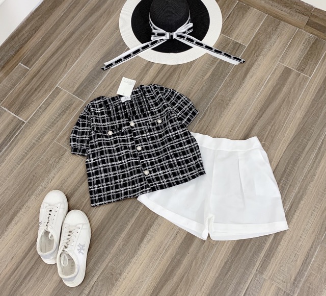 Set áo dạ mix quân sôc sang chảnh