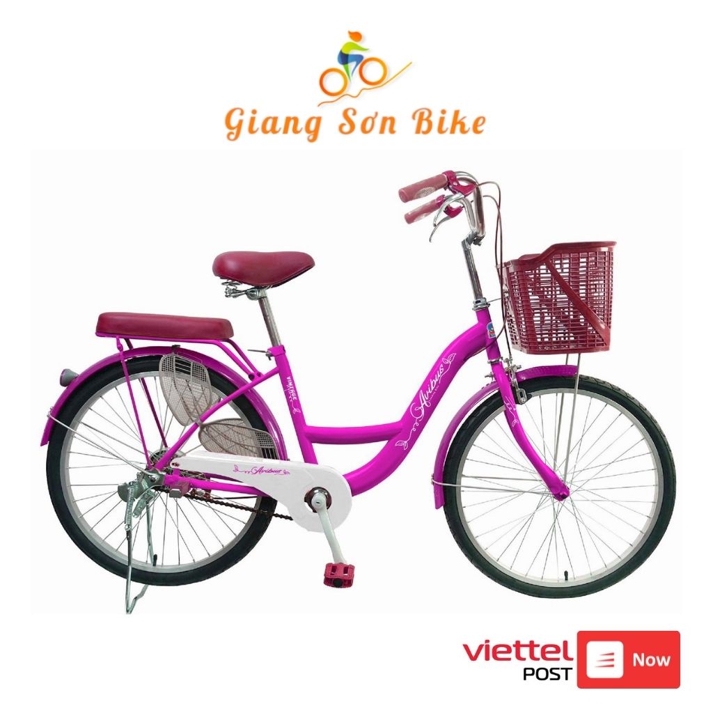 Xe đạp nữ AVIBUS, xe đạp mini bánh 24 inch chính hãng- GAING SƠN BIKE