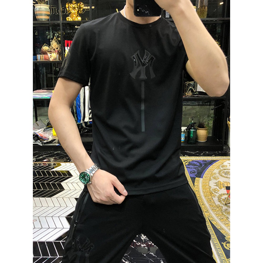 Bộ đồ thể thao nam NY, Bộ Mặc Nhà Thể Thao Nam Mùa Hè chất liệu thun lạnh cao cấp mềm mịn thoáng mát | BigBuy360 - bigbuy360.vn