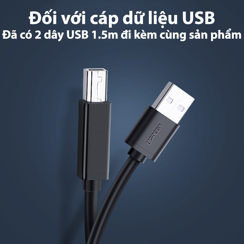 Bộ Chia Máy In 2 Máy Tính Vào 1 Máy In Ugreen 30345  - Hàng Chính Hãng Bảo hành 18 tháng