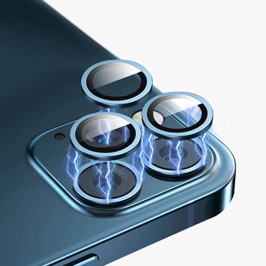 Bộ Vòng Kim Loại Bảo Vệ Camera iPhone Titan 9H Chống Trày Xước Cho iPhone 12 Pro Max 11 Pro Max Njoyshop