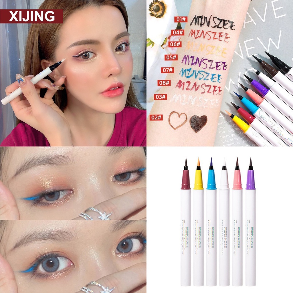 【COD】Bút Kẻ Mắt Minshzee Dạng Lỏng Bền Màu Chống Thấm Nước Tiện Dụng