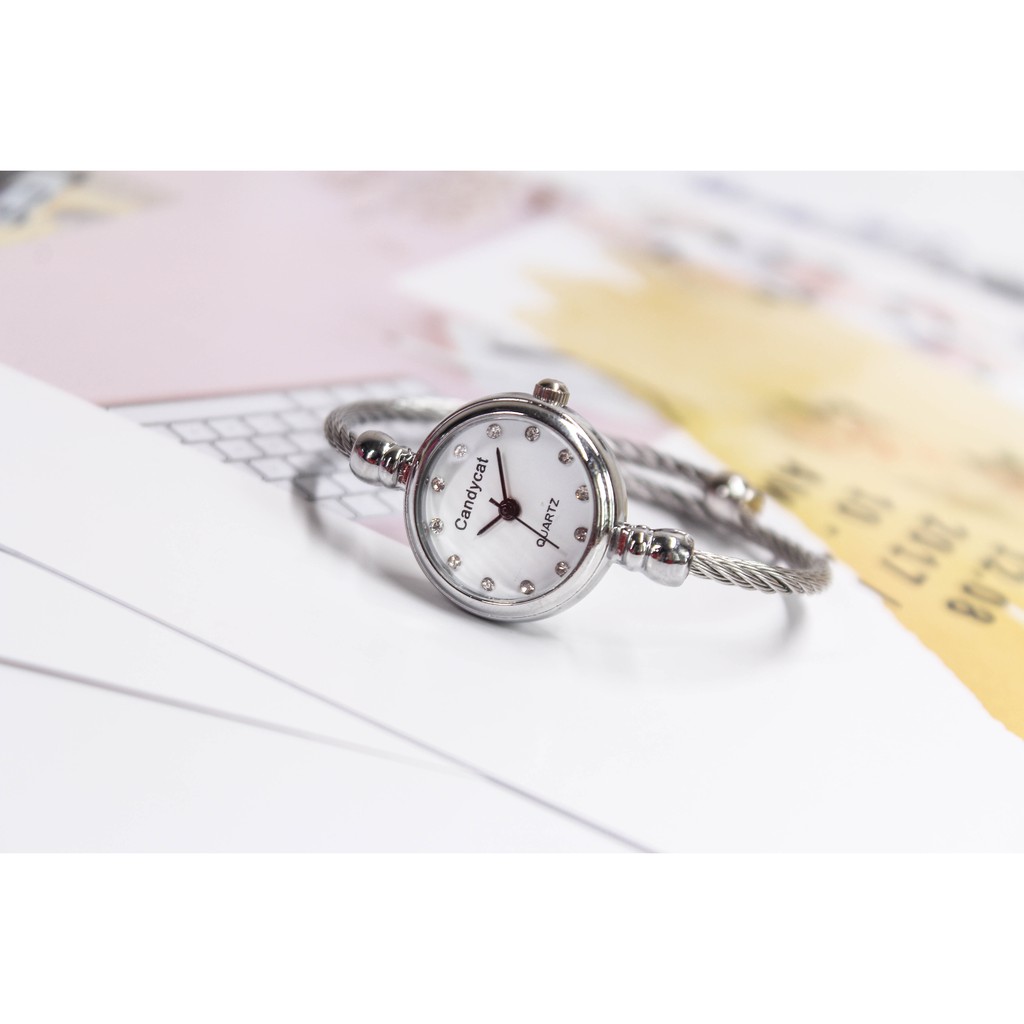 Đồng hồ nữ CANDYCAT1 dây thép vòng tay cá tính version 1 | BigBuy360 - bigbuy360.vn